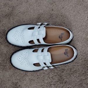 White Doc Martens Mary Janes